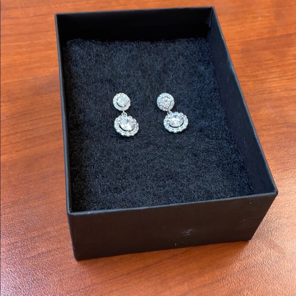 Double Halo Crystal earrings